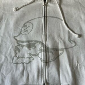 Metal Mulisha White Cotton/Poly Zip front Hoodie